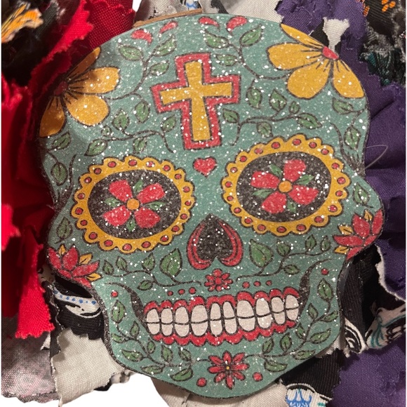 DIA DE LOS MUERTOS -  DAY OF THE DEAD WREATH - Picture 3 of 7